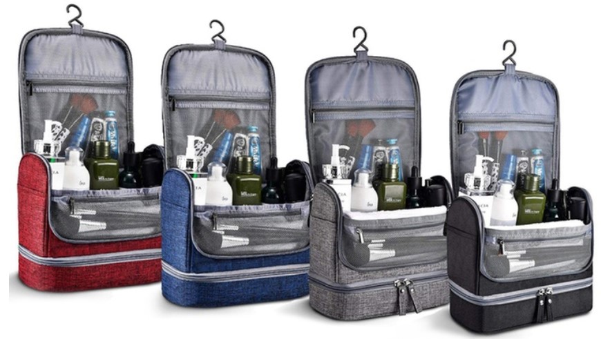 Waterproof Travel Hanging Toiletry Bag in Choice of Colour: One ($19.95), Two ($36.95)