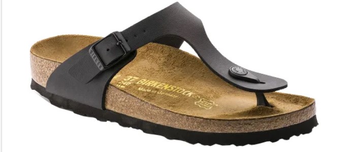 Birkenstock Gizeh Birko-Flor Sandal (Black, Size 39 EU) $69 + Delivery