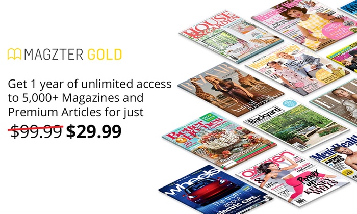 $29.99 for 12 Months of Unlimited Online Magazines from Magzter (Don’t pay $99)