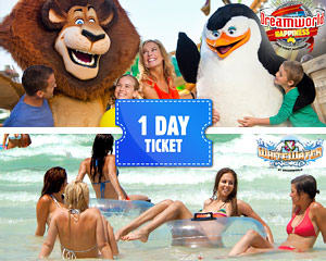 Dreamworld And WhiteWater World 1 Day Ticket – Gold Coast Adult $95;  $85 child (3 – 13)