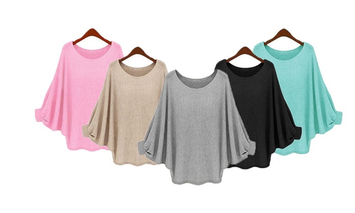 Lightweight Batwing Knit Top: One ($15) or Two ($25)