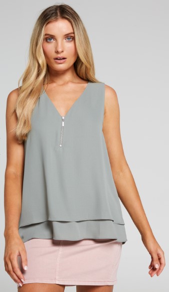 Save 30%. PIPPA ZIP FRONT TOP $34.96 (RRP $49.95)