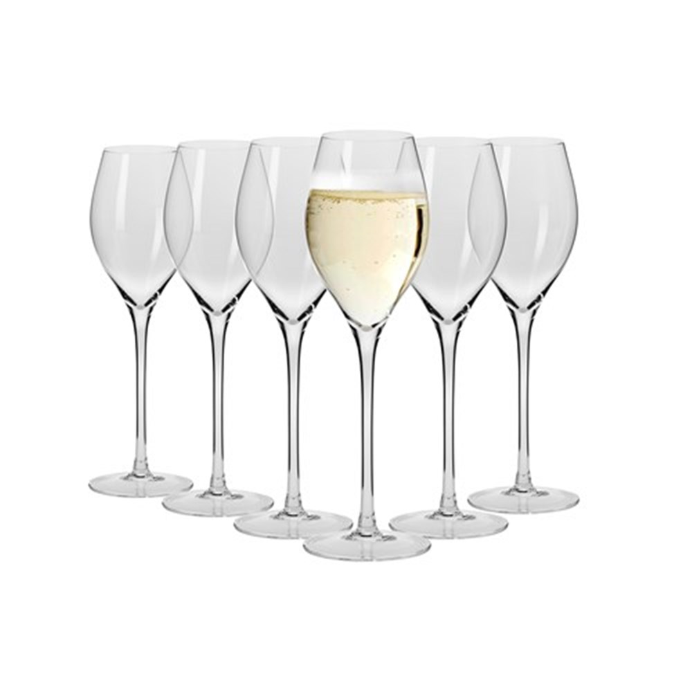 Krosno Vinoteca Prosecco Glass 300ml Set of 6 $43.95 (RRP $59.95)