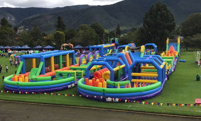 $35 for Inflatable World Entry on Chosen Date with Tuff Nutterz Inflatable World, Two Locations (Up to $45 Value)