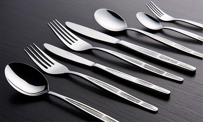 $39 for a Mayfair Home Designer 100-Piece Stainless Steel Cutlery Set