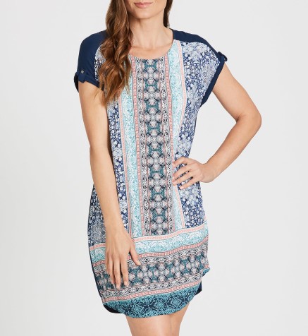 CLEARANCE | Mix Media Dress $14.95 (Was$49.99)