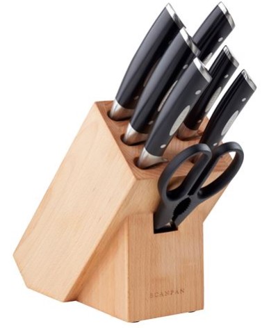 Scanpan Classic Knife Block Set 8pce $147.00 (RRP:$499.00)