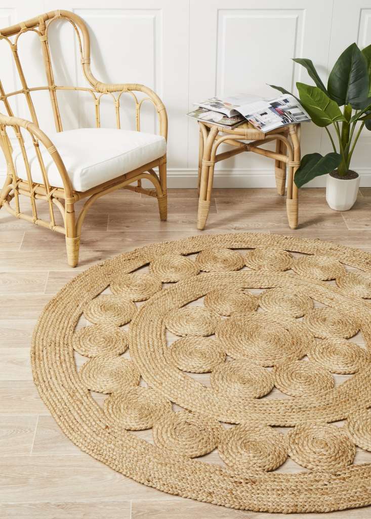 Natural Daisy Jute Rug From $75.00  – $249.00