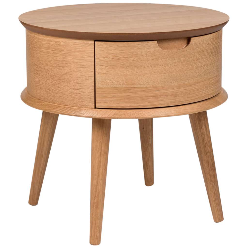 Olsen Scandinavian Style Curved 1 Drawer Bedside Table $229.00