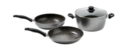 STONEDINE Black 4pc Cookset 28cm NOW: $99.95 (REG: $499.95)