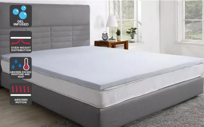 Trafalgar Gel Infused Memory Foam Mattress Topper with Bamboo Cover (Queen) $79 + Delivery (Was $139)