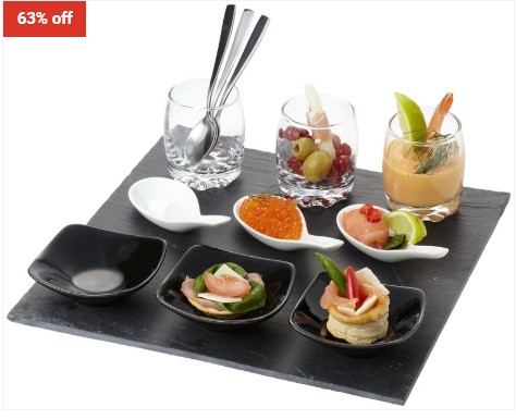 63% OFF Avenue Culi 13-Piece Amuse-Bouche Set Solid Black & White $55 (RRP$147)