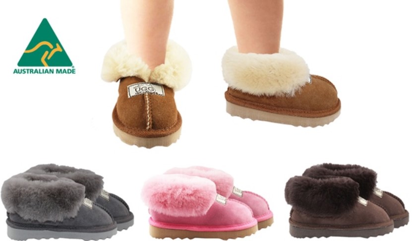 $39 for a Pair of Australian-Made BONDI UGG Kids’ Slipper Boots (Don’t Pay $99.95)