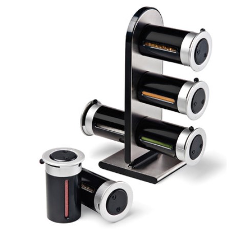 Zero Gravity Magnetic Spice Stand 6 Canister $49.95 (RRP$54.95)
