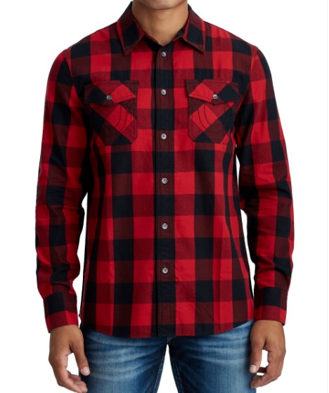 49% off True Religion Cotton Long Sleeve Utility Woven Shirt $109 (RRP$212)