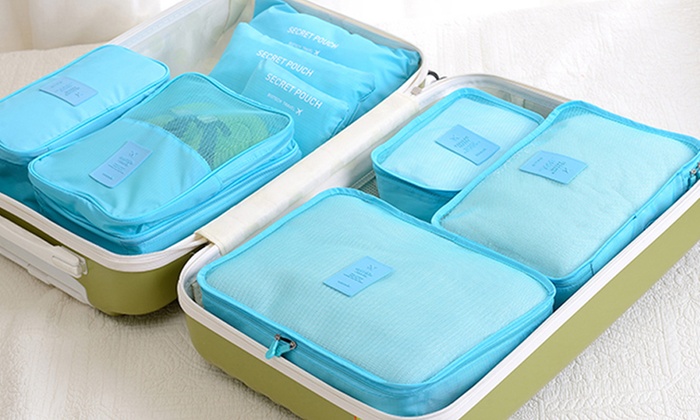 Six-Piece Travel Organiser Set: One ($16) or Two ($26)