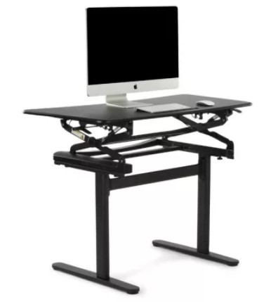 Ergolux DuoPro Height Adjustable Sit Stand Desk (Black) $429 + Delivery