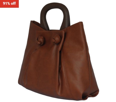91% OFF SILVIO TOSSI – Swiss Label Leather Handbag St-12351-03 Dark-Whisky & Brown $89.80 (RRP$975)