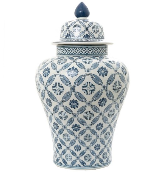 Blue & White Ling Ceramic Ginger Jar $294.00 (RRP$393.00)