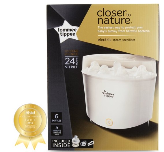 Closer to Nature Electric Steam Steriliser $59.99 (Don’t pay $167.99)