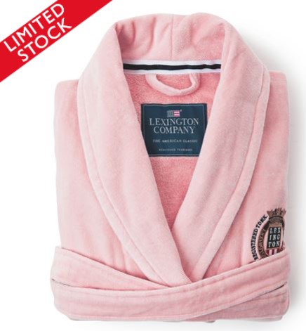 Lexington Velour Large Pink Bathrobe $149.00 (RRP:$286.00)