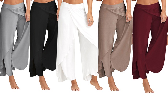 Women’s Wide-Leg Split Harem Pants: One Pair ($19) or Two Pairs ($29)