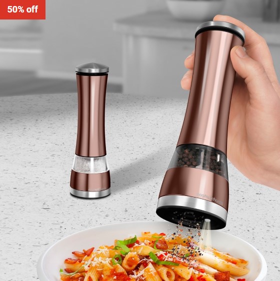 50% OFF Morphy Richards Electronic Salt & Pepper Mill $44 (RRP $88)