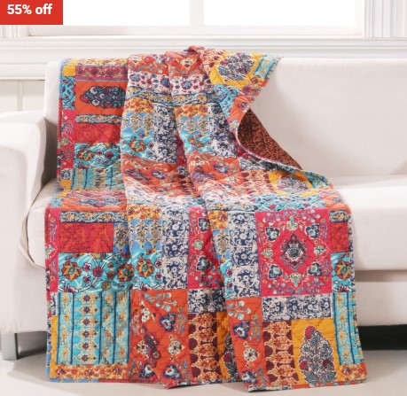 55% off Greenland Home Fashions Indie Boho Reversible Throw $39 (RRP$86)