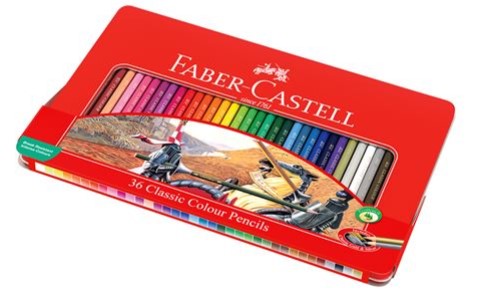 Faber-Castell Classic Colour Pencil Tin Set 36pce $16.00 (RRP:$30.00)