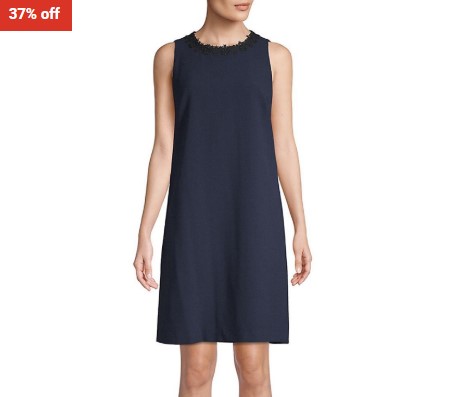 37% OFF Karl Lagerfeld Paris Crepe Shift Dress $114.20 (RRP$182)