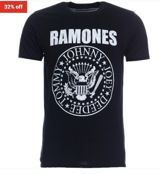 32% off Ramones Seal T-shirt $25 (RRP $37)