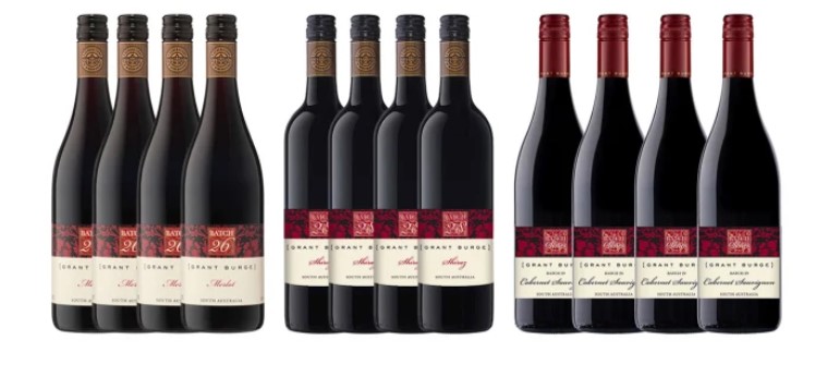 Premium Grant Burge Mixed Reds Dozen Online Redemption, Free Delivery  $84 (VALUED AT $192)