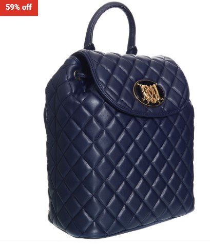 59% OFF Love Moschino Quilted Backpack in Navy $199 (RRP$489)