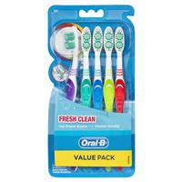 Oral-B Fresh Clean Toothbrush Soft 5 Pack $7.27 (Don’t Pay RRP: $10.39)