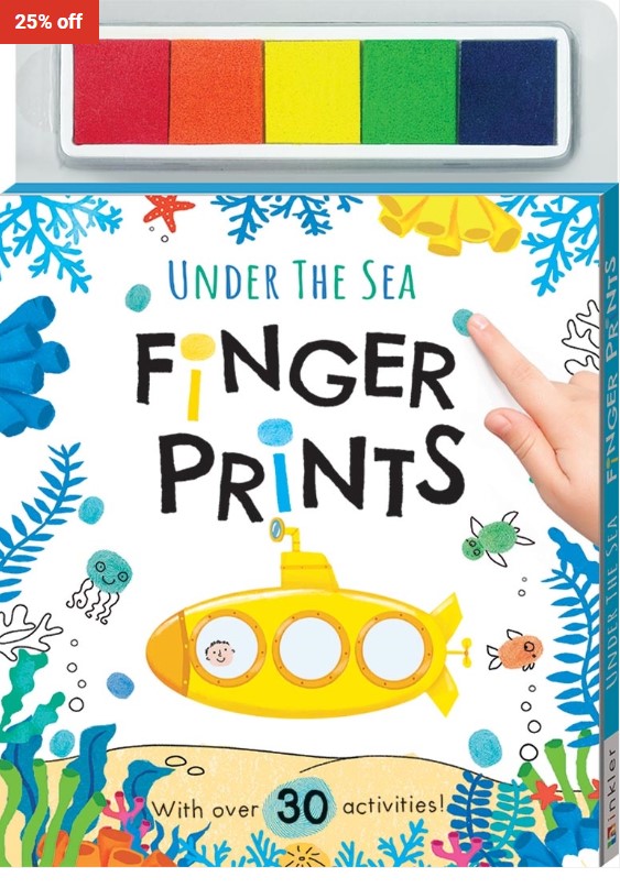 25% OFF Art Therapy, Craft Activities, Books & More Under the Sea Fingerprints Kit $5.99 (RRP $7.99)