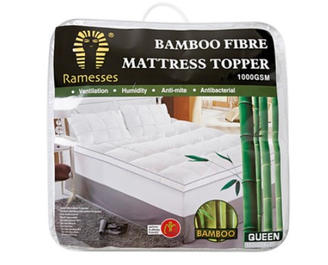 RAMESSES 1000gsm Bamboo Mattress Topper King Single Bed NOW: $109.97 (REG: $219.95)