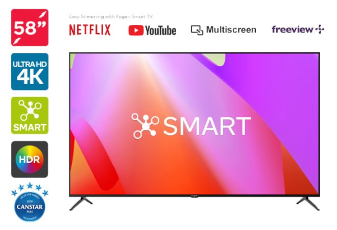 Kogan 58″ Smart HDR 4K LED TV (Series 8 LU8010) $649 + Delivery (Was $699)