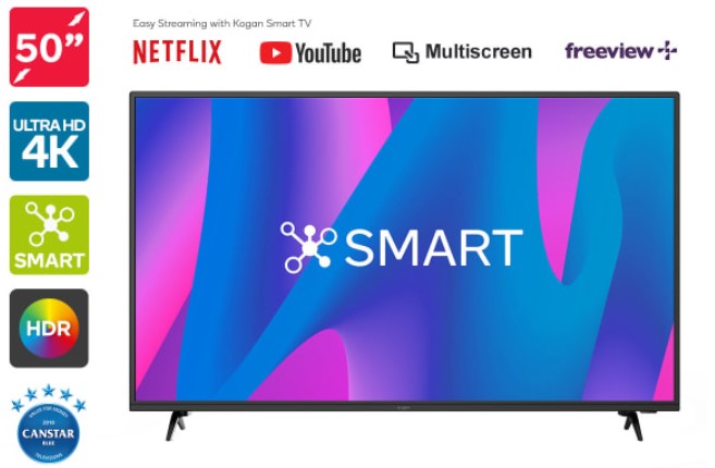 Kogan 50″ Smart HDR 4K LED TV (Series 8 LU8010) $479 + Delivery (Was $529)