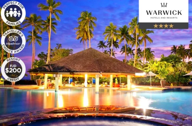 FIJI: 5 Nights at the Naviti Resort Fiji, Coral Coast, 5 nights for $999 (Valued at $1,550)