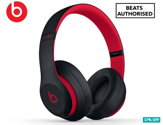 17% OFF Beats Studio3 Bluetooth Wireless Over-Ear Headphones – Defiant Black/Red $369 (Don’t pay $449.95)