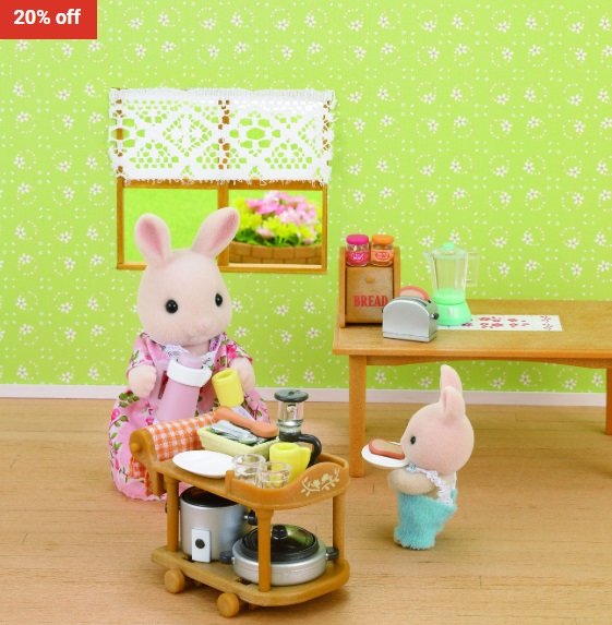 20% OFF Sylvanian Families SF – Kitchen Cookware Set $10.36 (RRP$12.95)