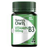 Nature’s Own Vitamin B3 500mg 60 Tablets $7.99 (Don’t Pay RRP: $12.99)