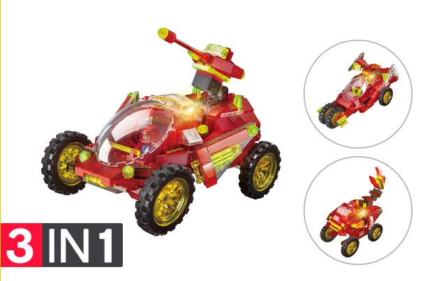 57% OFF Lego Compatible MetaMorph Elite Blocks (Light Up Racing Car) $19 (Was $45)