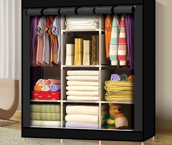 Portable Wardrobe w/ Bonus Canvas Cover $29.99