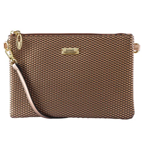 Serenade Leather Cosmopolitan Cross Body Bag Rose Gold $34.00