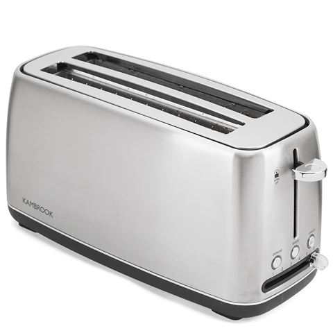 Kambrook Perfect Slice S/Steel 4 Slice Toaster KTA470BSS $40.00 (RRP:$80.00)