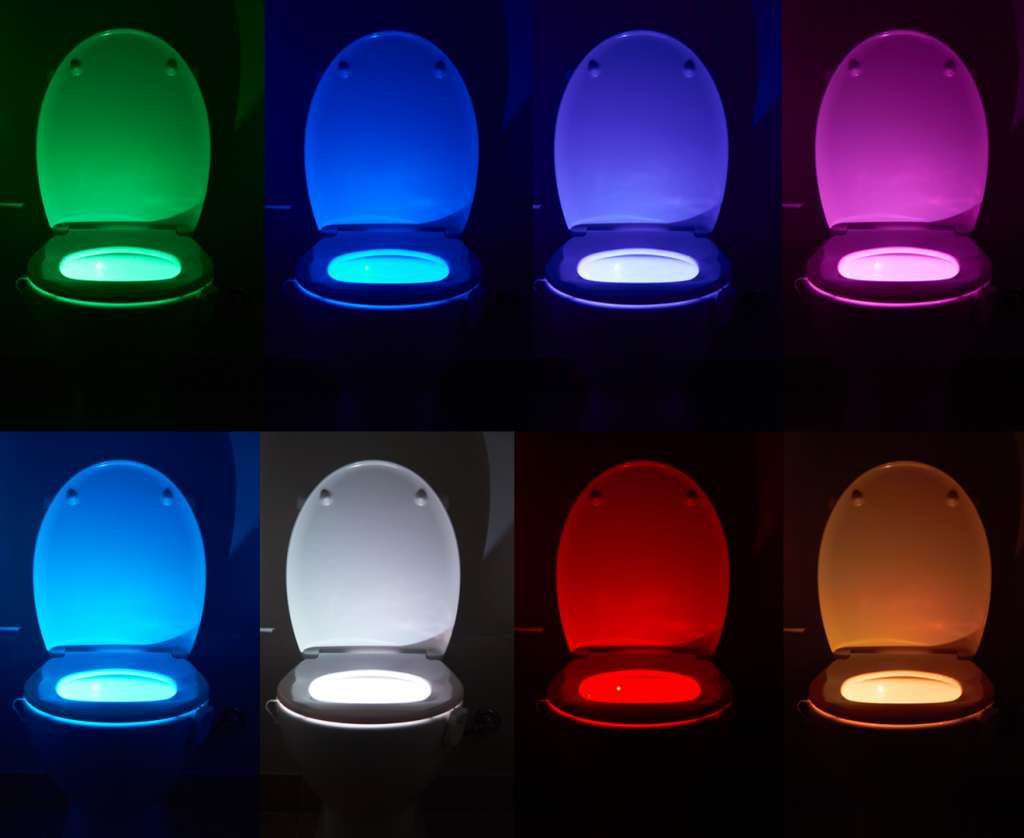 Motion-Activated Toilet Sensor Night Light $9.99
