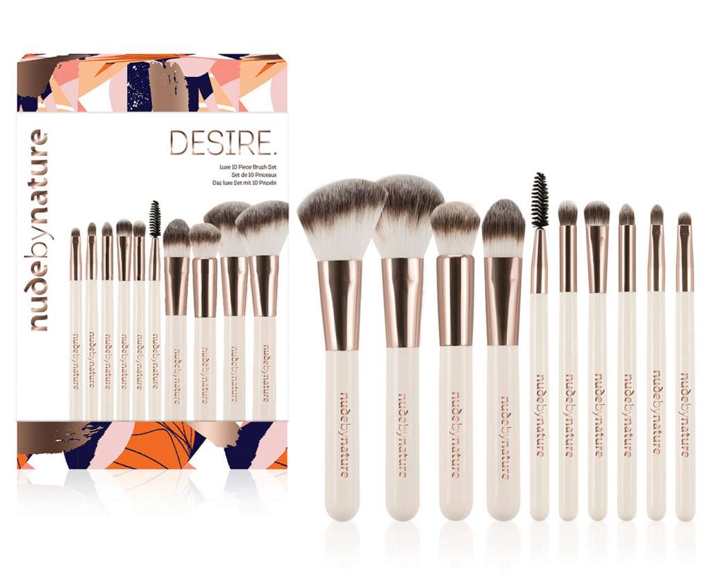 Nude by Nature Desire 10-Piece Brush Set $27.99