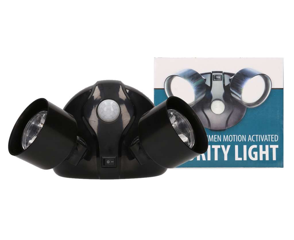 Motion-Activated Twin Security Light & Sensor $9.99