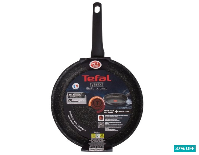 37% OFF Tefal Everest Titanium Mineralia Induction Frypan 28cm $49.99 (Don’t pay $79.95)